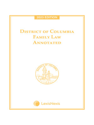 cover image of District of Columbia Family Law Annotated